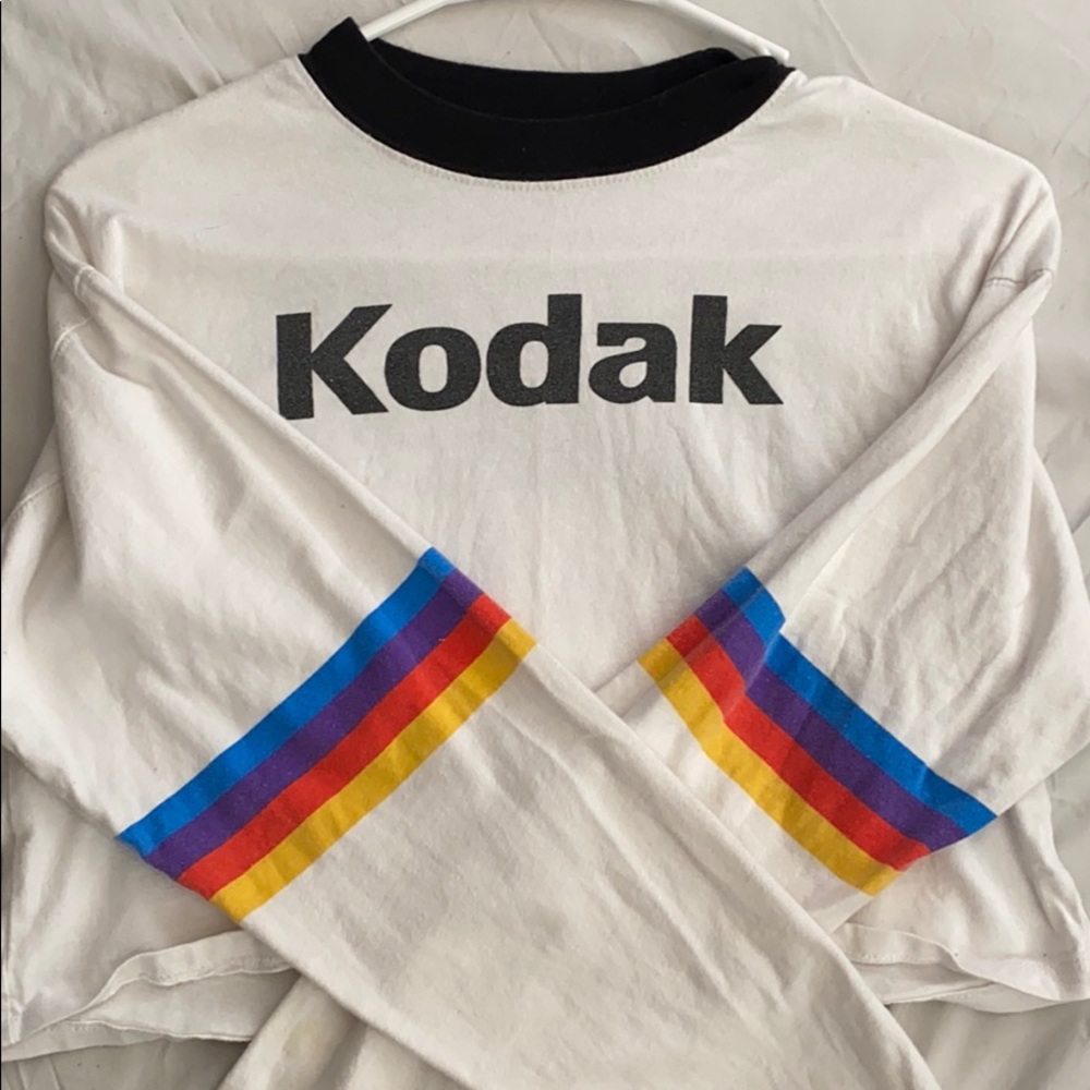 Kodak (polaroid) long sleeve crop tee